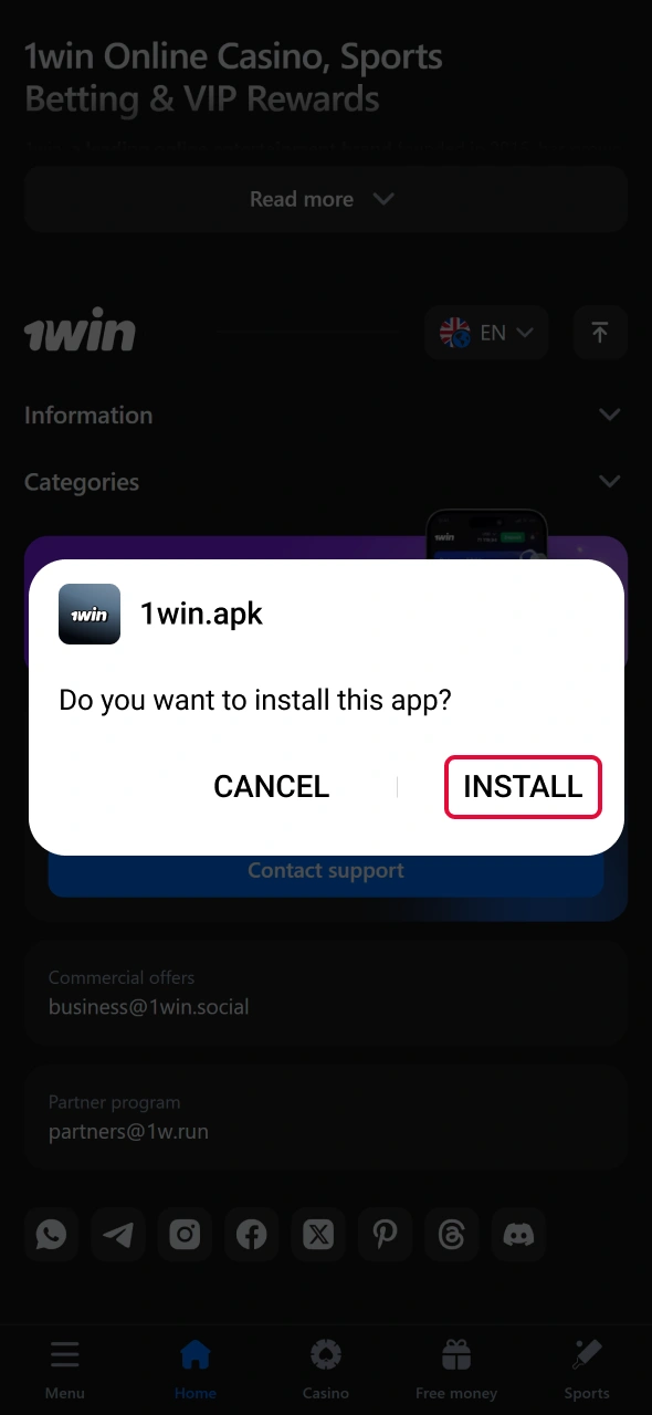 Run the Aviator demo app installation and start playing immediately.